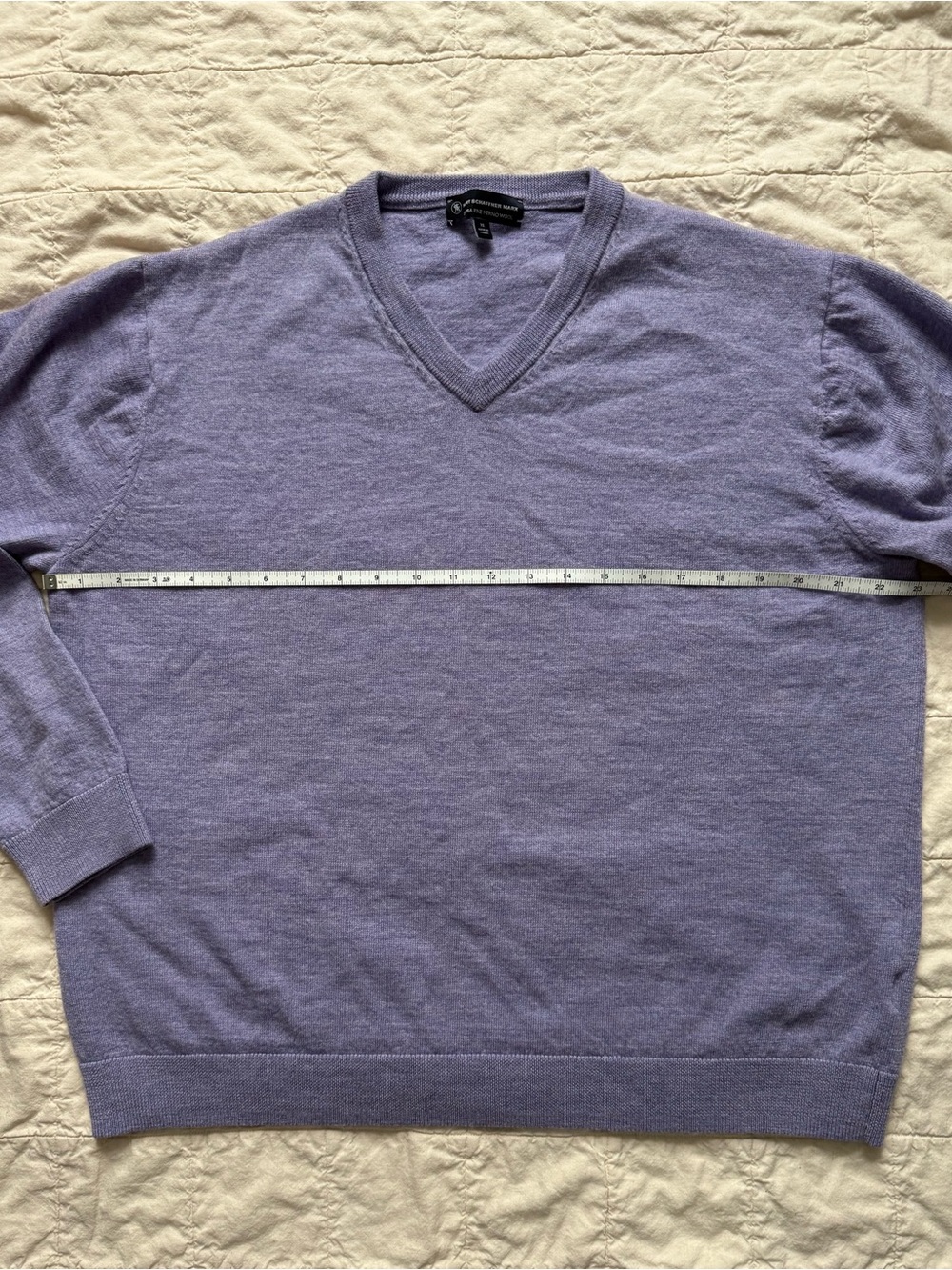 Hart Schaffner Marx purple merino wool sweater XL